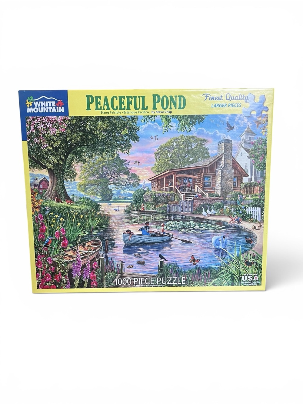 White Mountain Peaceful Pond by Steve Crisp 1000 Piece Jigsaw Puzzle